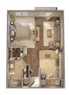 Vista at Park Row A6 Floor Plan Vista at Park Row A6 Floor Plan